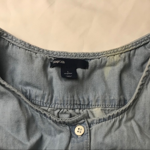 GAP Chambray Romper Girls L - Picture 7 of 8